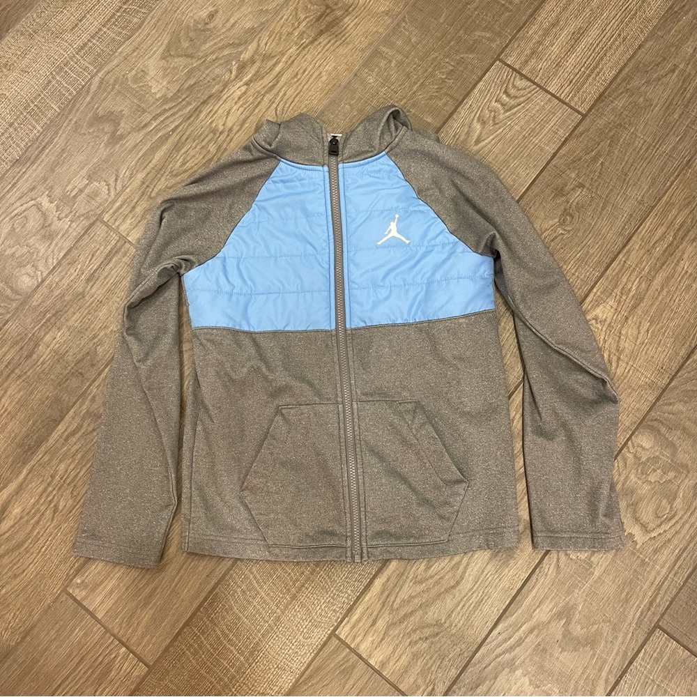 Nike Air Jordan Full Zip Hooded Jacket University Blue